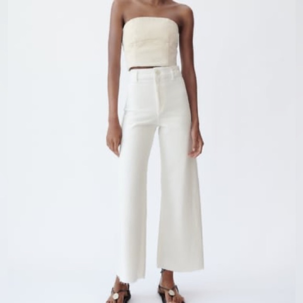Zara marine straight pant